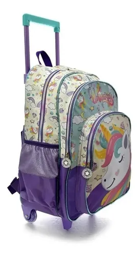 MOCHILA ME INTERNACIONAL UNICORNIO CON CARRO 18'' - CoopeHogar