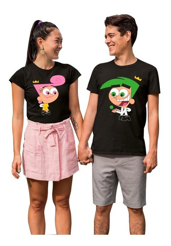 Playeras Duo De Padrinos Magicos Cosmo  Wanda Regalo Ideal