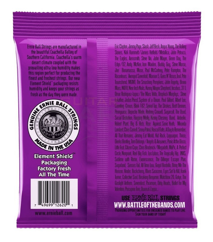 Imagem 2 de 4 de Encordoamento Ernie Ball 0.11 Power Slinky 7 Cordas 2620