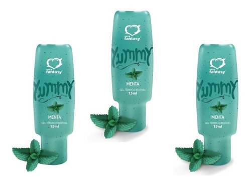 Sexy Fantasy Yummy Gel Térmico Beijável Menta 15ml