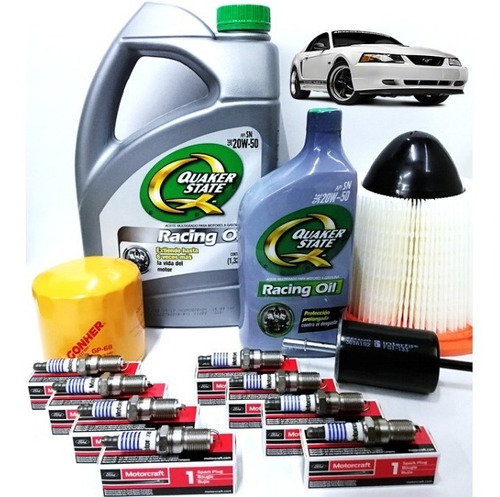 Kit Afinación Ford Mustang V8 4.6l 1999 Quaker State 20w50