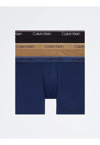 Boxer Calzon Calvin Klein 100% Microfibra Ropa Int 3 Piez