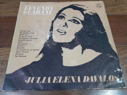 Lp Vinilo - Julia Elena Dávalos - Leyenda Guaraní - Arg