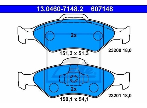 Balatas [d] Ford Ka 1.3 I 2004 (rb_) Fastback 48hp Ate