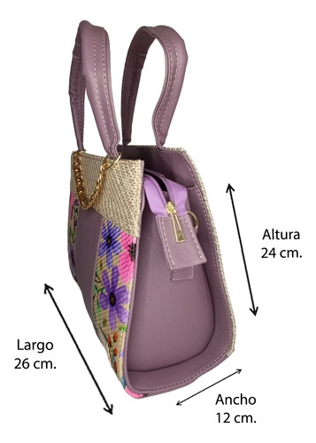 Bolso De Hombro Mujer Cassaba Isa-98 Yute Vegano