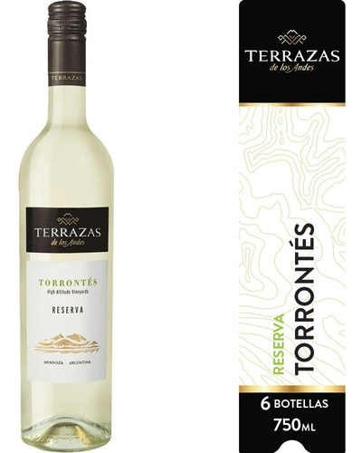 Imagen 1 de 7 de Vino Terrazas De Los Andes Reserva Torrontes Caja 6u X 750ml