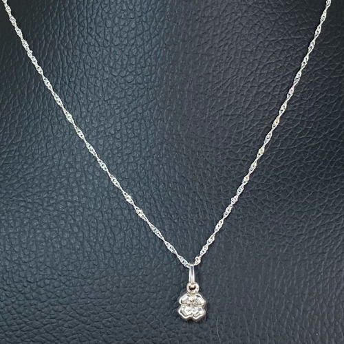Dije Trebol De 4 Hojas Con Cadena Plata 925 (le4712)