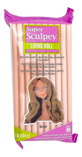  Arcilla Pasta Para Hornear Sculpey Living Doll Beige 454g