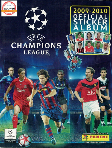 Album Uefa Champions League 2009/2010  Completo, Pegado,  