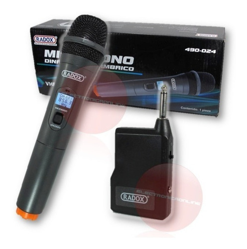 Sistema De Microfono Inalámbrico De Mano Vhf Karaoke Dj