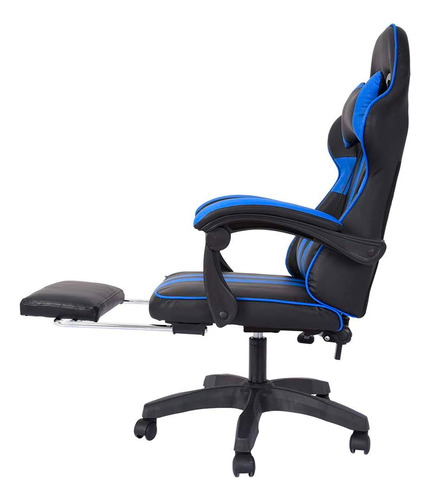 Silla Gamer Reclinable Con Almohadones Y Posa Pie Circuit