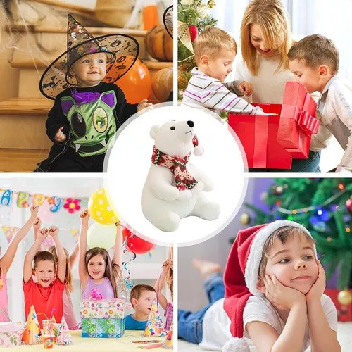 Zz Oso Polar Felpa Oso Navidad - Oso Polar Regalo 30 Cm /&z