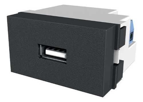 Modulo Toma Usb De Carga 1 A Platinum Negro - Jeluz