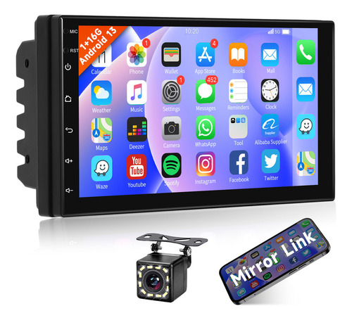 Radio De Coche Android 2din Gps Con Pantalla Táctil De 7 Pul