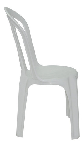 Mesa De Plastico Quadrada Truco Branca C/ 4 Cadeiras