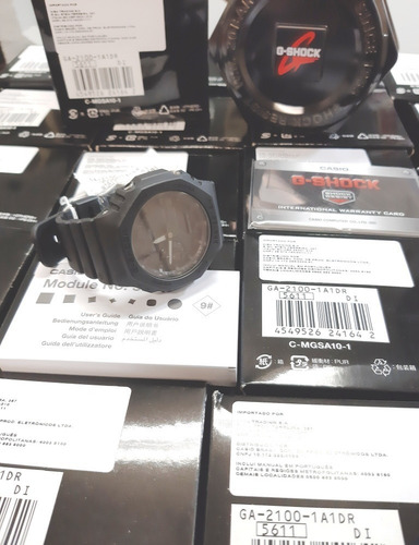 Relógio Casio G-shock Carbon Core Guard Ga-2100-1a1dr - Nf-e