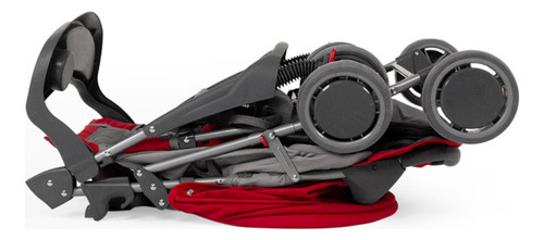 Carriola Para Bebe Ultra Plegable Con Charola,6 A 24 Meses Color Rojo Chasis Gris