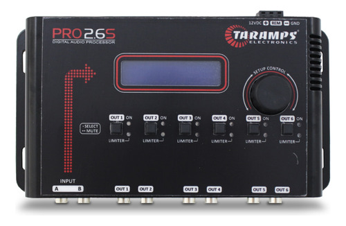 Processador Taramps Pro-2.6s Digital 6 Canais Crossover