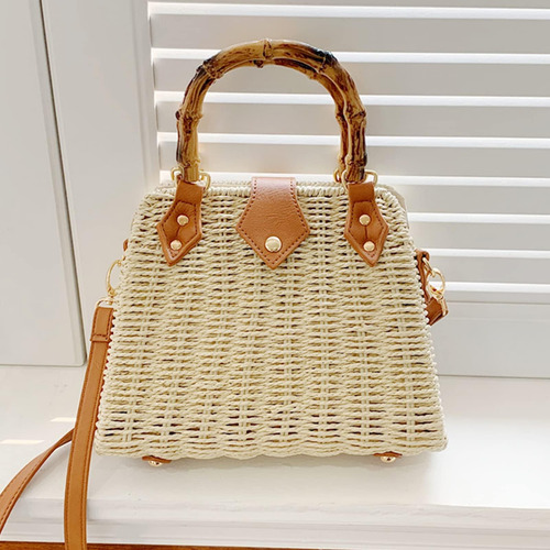 Qtkj Bolso De Paja, Bolsos Cruzados Para Mujer, Bolso Tejido