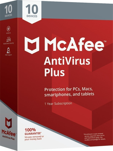 Mcafee Antivirus Plus Compre 1 Leve 10, Original