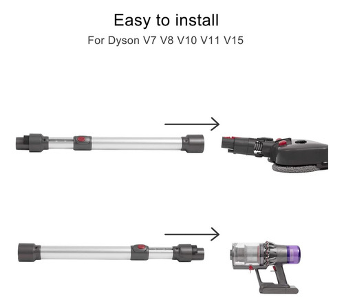Tubo Telescópico Para Aspiradora Dyson V7 V8 V10 V11 De 45 C