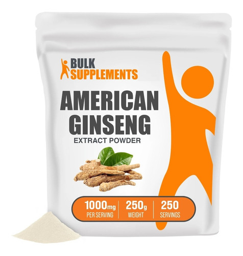 Bulk Supplements | Extracto Ginseng A | 250g | 250 Servicios
