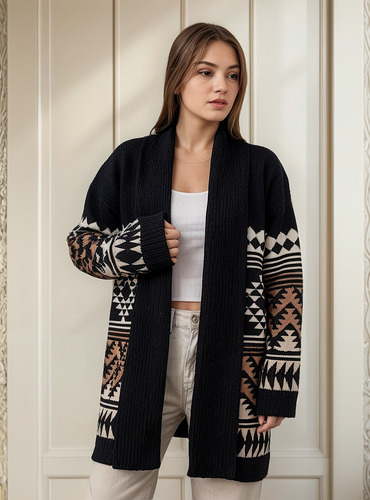 Cárdigan Mauro Sergio Saco Art. 210 Mujer Jacquard