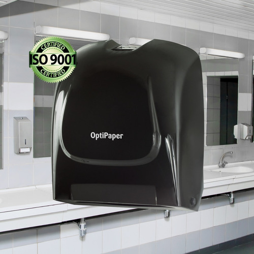 Imagem 2 de 6 de Dispenser Toalheiro Papel Toalha Interfolha Cozinha Preto