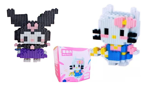 Mini Block Bloques Kitty Kuromi Sanrio Construccion 3d