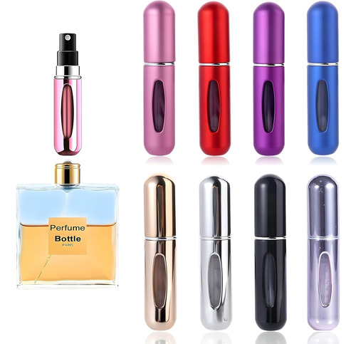 8pcs Atomizador Mini Botellasbotellas De Perfume 5ml Viaje
