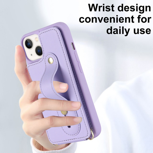Funda De Piel Tipo Cartera Con Cordón Tipo Bandolera For Ip