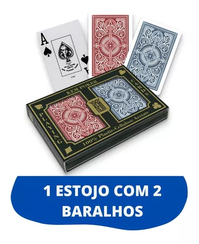 Jogo De Baralho Duplo 100% Plástico Cartas Laváveis - ZEIN - Jogo de Cartas  - Magazine Luiza