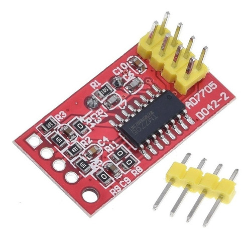 Imagen 3 de 6 de Módulo Adc, Spi Ganancia Programable, 16 Bits, Ad7705