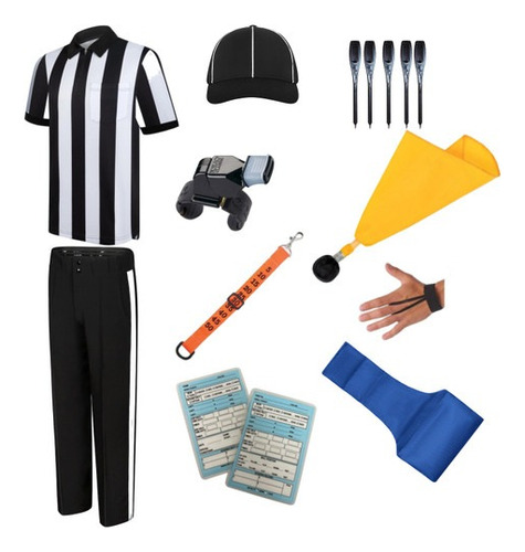 Kit 10 Pz Jersey Referee Fútbol Americano Classic Official 