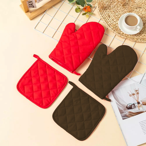 Guante De Cocina Con Porta Objetos Resistente Al Calor 26cm