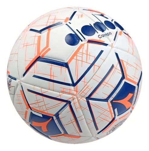 Balón de fútbol de campo recreativo de PVC para colorear con bomba de aire, color blanco/azul/naranja