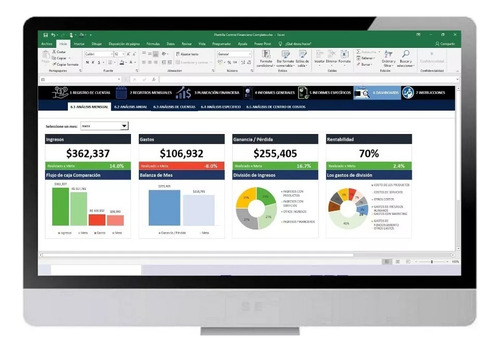 Sistema De Control Y Gestion Financiero Dashboard Plantilla