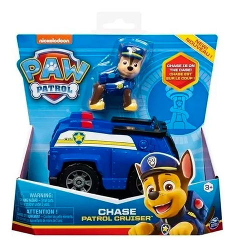 Paw Patrol Chase Patrol Cruiser Con Vehículo Caffaro 16775