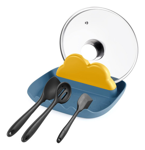 Soporte Para Cucharas De Cocina, Soporte Para Cuchara Y Tapa