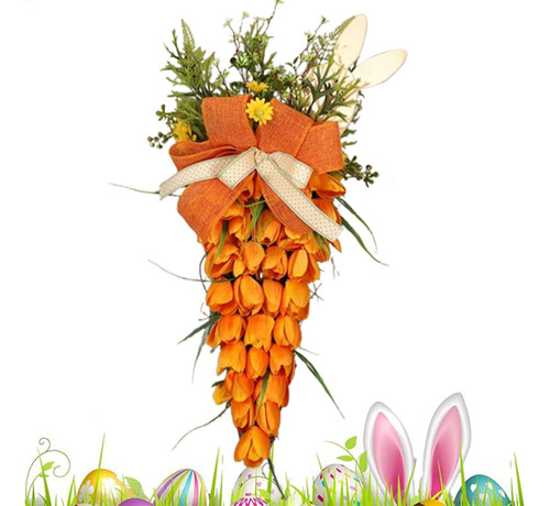 Corona De Pascua Artificial Corona De Puerta De Pascua Decor