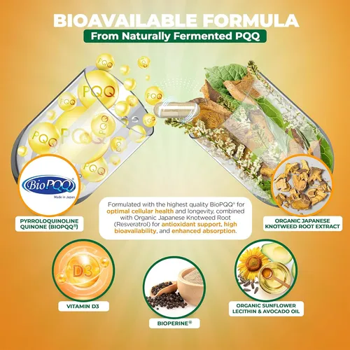 Pqq Mitorestore Memoria Concentración Biopqq 20 Mg Apoyo Cog