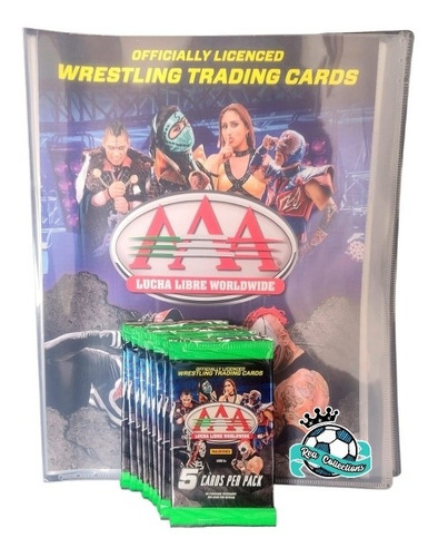 Coleccionador Lucha Libre Aaa Worldwide + 20 Sobres Tarjetas