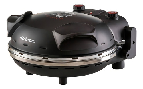 Forno De Pizza Eletrico Ariete Com Pedra Antiaderente 1200w Cor Preto 127V