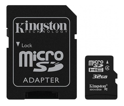 Memoria Micro Sd Adaptador 32gb Class Sdc4 Kingston