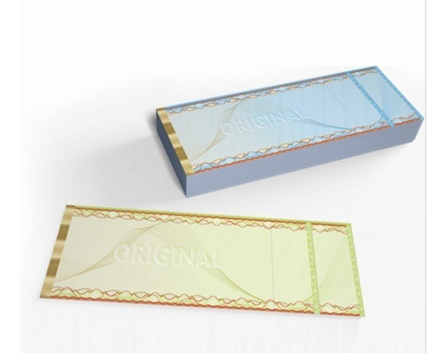 200 Ingressos Papel Moeda Impressão Laser / Jato Tinta