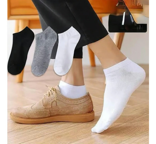 Medias Pack 3 Unidades Taloneras Unisex Algodon Estándar