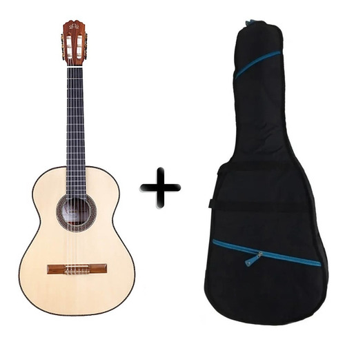 Guitarra Clásica La Alpujarra Modelo 90 Con Funda Incluida