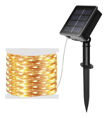 Luces Led Cadena Solar De 30 M For Navidad Paquete 2pcs