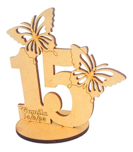 Imagen 4 de 4 de 30 Souvenirs 15 Años Mariposas + 1 Central + Nombre Oferta !