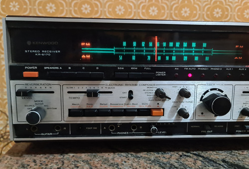 Receiver Kenwood Kr 6170 Made In Japan 1971 Jumbo Prateado (Usado)
